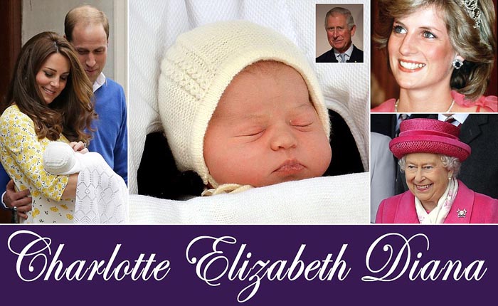 Charlotte Elizabeth Diana, Nama Putri Pangeran William - Kate Middleton